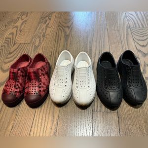 Native kids shoes bulk of 3